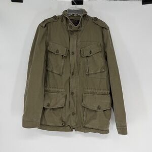 J Crew Mens Military Grade Field Jacket Olive Green 19589 M-65 Style Size Large
